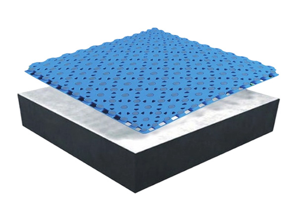 Suspended assembled flooring for fifth generation basketball courts